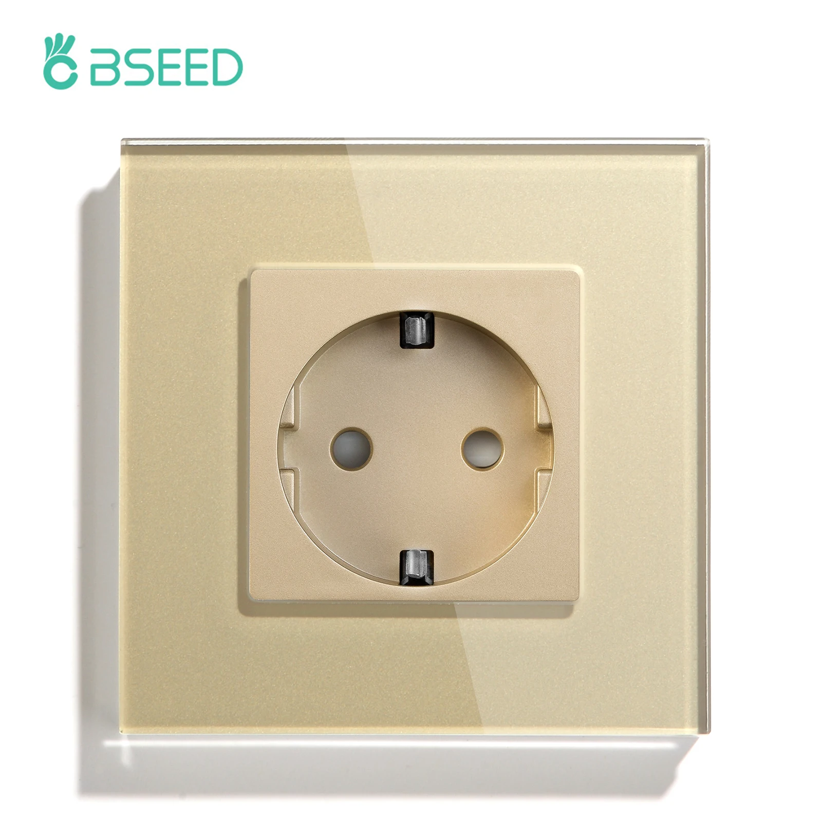 Bseed Touch Light Switch 1/2/3Gang 2Way Wall Socket Type-C USB Port Light Switches For Stairs Glass Panel Blue Backlight 240V image 3