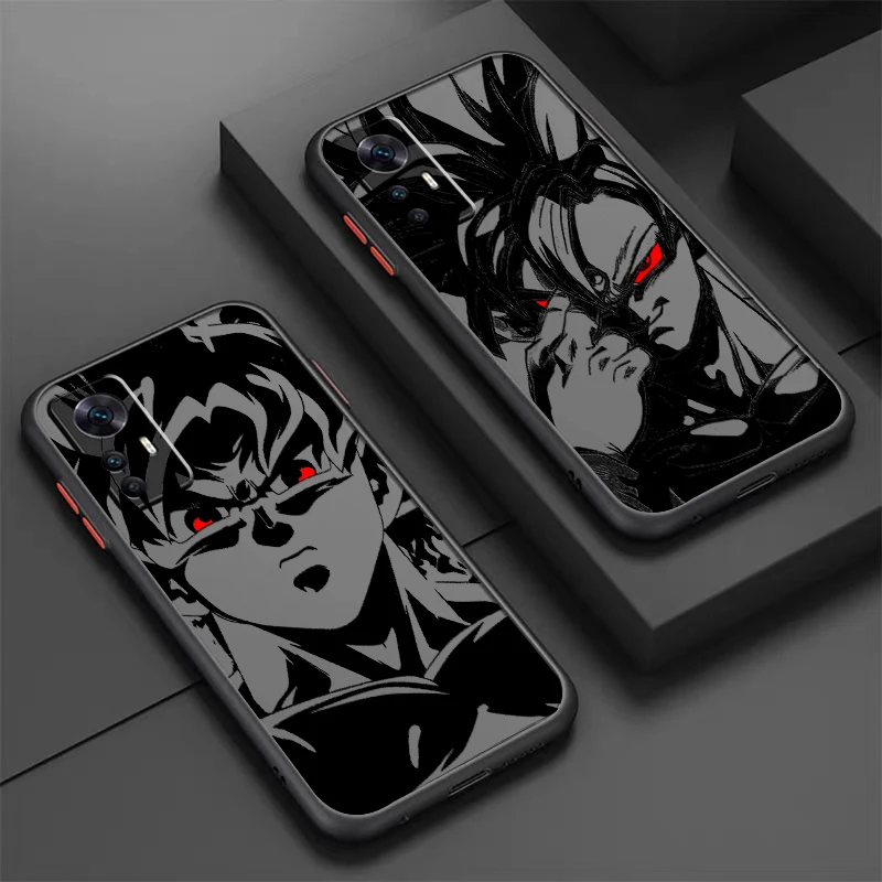 D-Dragon Ball Goku Gohan Art Frosted Translucent For Xiaomi Mi 13 12 12T 11T 11 11i 10T 10 9T Pro Lite Ultra 5G Soft Phone Case