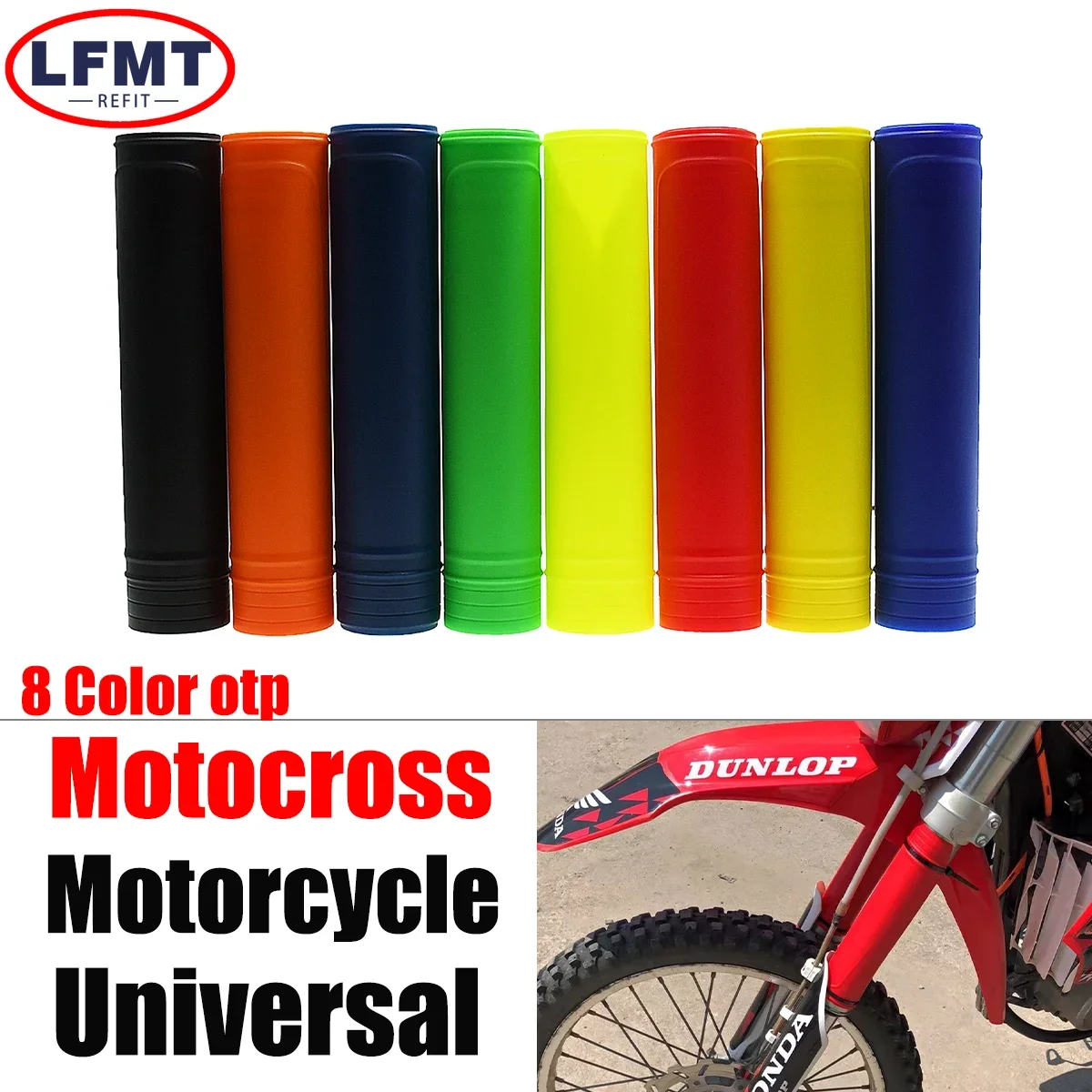 

Motorcycle Universal Fork Guard Protector Covers For KTM HUSQVARNA GAS GAS BETA Suzuki Kawasaki Yamaha Honda 50 150 250-500CC