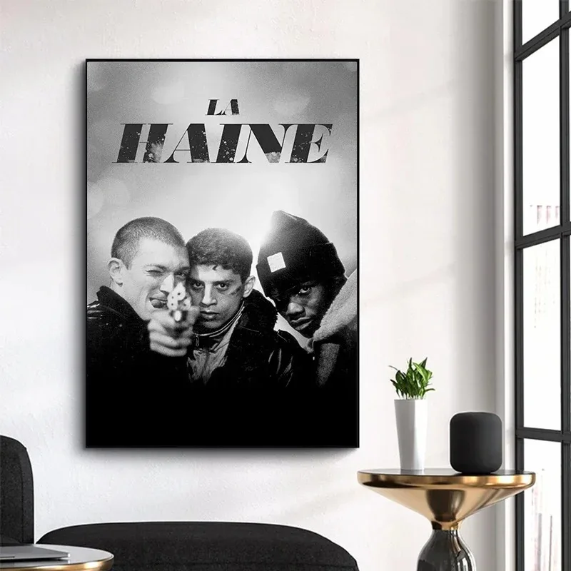 La Haine 1995 Movies Prints The Hate Vintage Poster French Crime Drama Film Wall Art Picture Canvas Painting Bedroom Home Decor