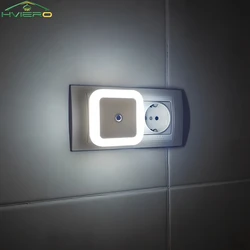 LED Night Lights Motion Sensor Smart Bulbs Plug Operated Bedside Square Wall Lamps Room Hallway Pathway Toilet Homes Lighting