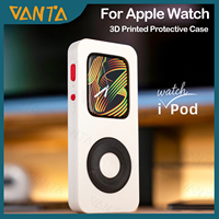For iWatch Retro iPod Style 3D Printed Protective Case for Apple Watch Series Expands 10/9/8/7 Acceroies Function Expansion
