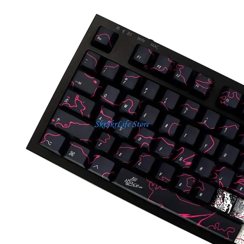 

E65e 146keys pbt -клавишные клавиши Set wishprofile dyesubbed graffiti -клавишные клавиши