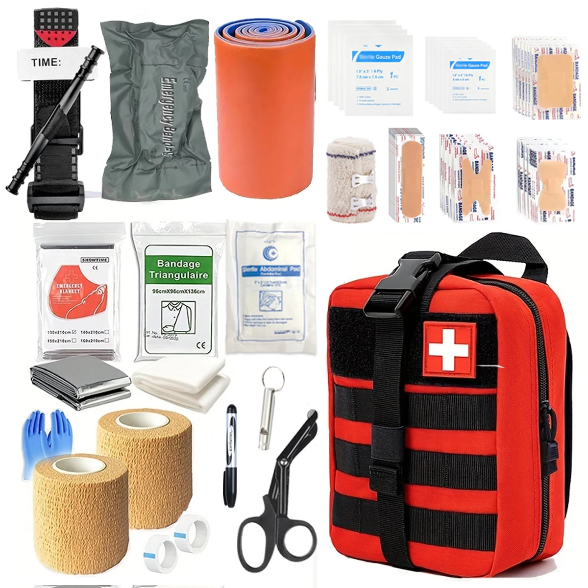 First Aid Kit Advanced Emergency kit for home, office, car, outdoor, hiking, camping, survival medical first aid kit