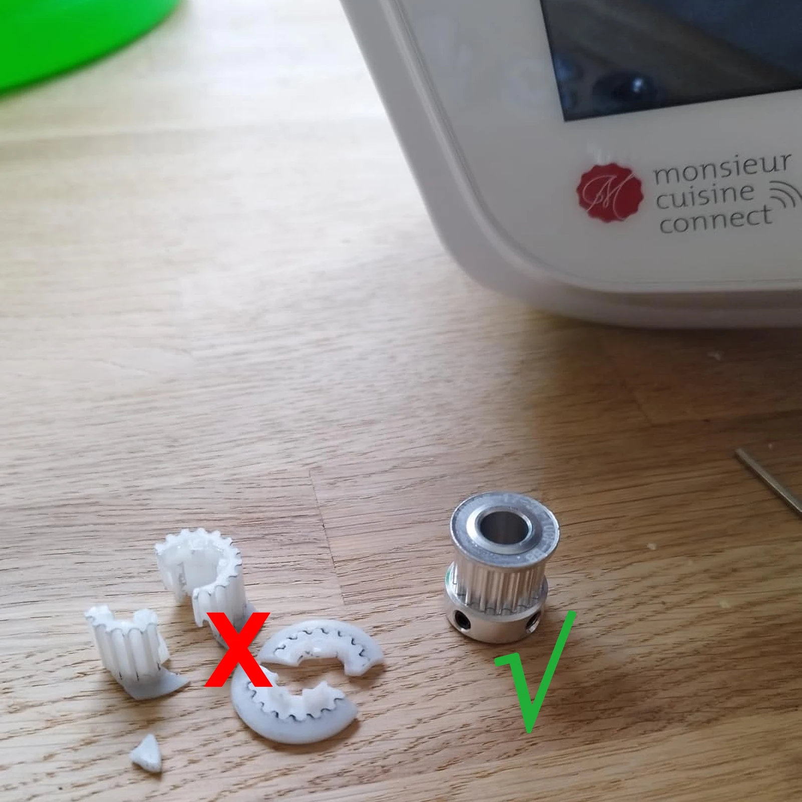 استبدال والعتاد لـ Monsieur Cuisine Connect/Plus/Smart Blade Stop Running Repair Sprocket Gear لـ Lidl Silvercrest