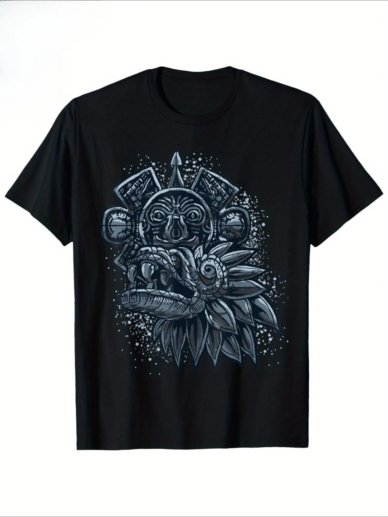 

Aztec God Quetzalcoatl God Cool Snake Dragon Inca Maya Gift Idea, 100% cotton short-sleeved printed T-shirt.