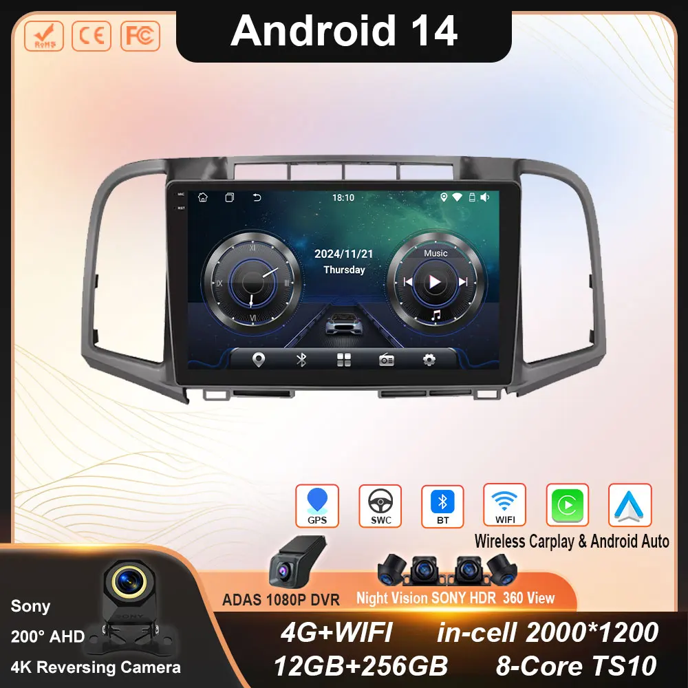 

Android 14 Head Unit Audio For Toyota Venza 2008 - 2016 Car Radio Carplay Multimedia Video Player Navigation Stereo GPS WIFI 4G