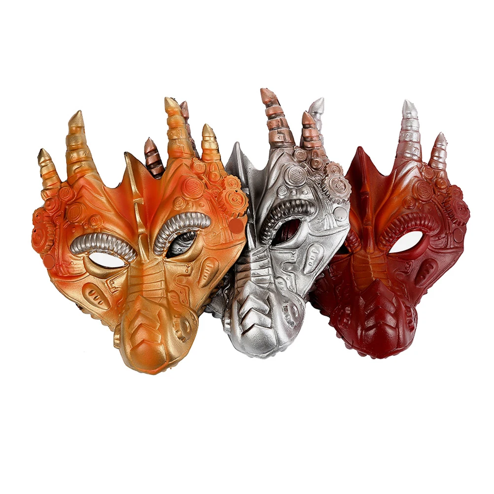 

Animal Dragon Mask Party Masquerade Halloween LED for Costume Three-dimensional
