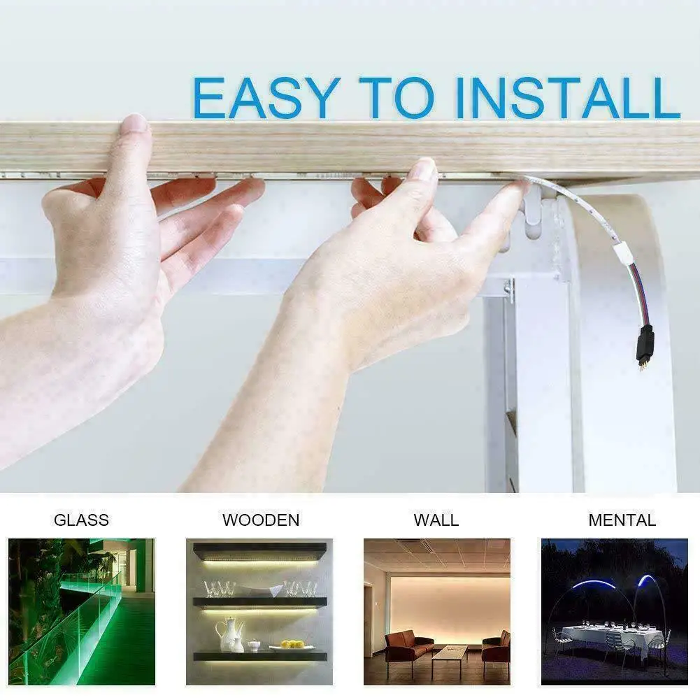 Tuya Zigbee RGB LED Strip 12V 1m 2m 3m 4m 5m 10m Dimmable Lamp Waterproof Lights Band Kit Smart Life APP Fr Alexa Home Assistant
