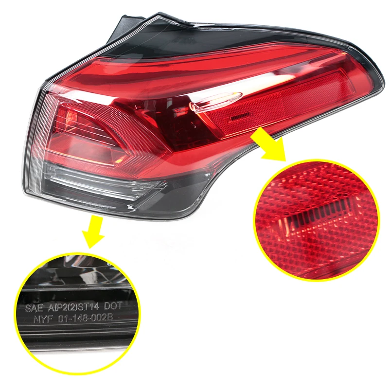 

US Version LED Tail Light Lamp，TOYOTA RAV4 2016 2017 2018 Rear Light Brake Light Turn Signal Lamp Reversing Lamp With Bulb