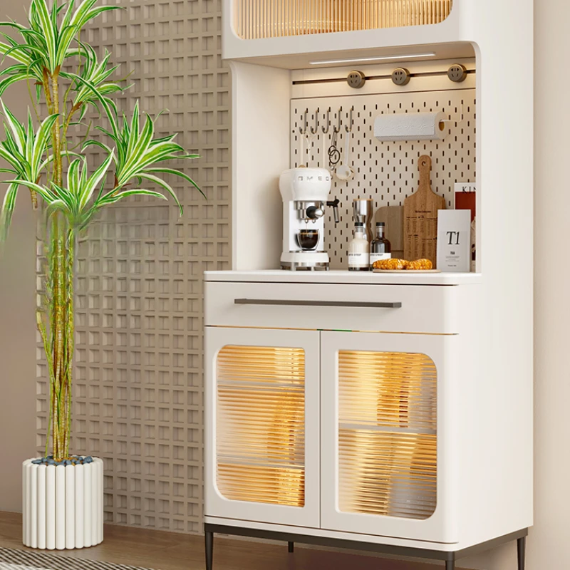 Modern minimalist drinking machine, dining side cabinet, integrated living room, wall storage, water bar table