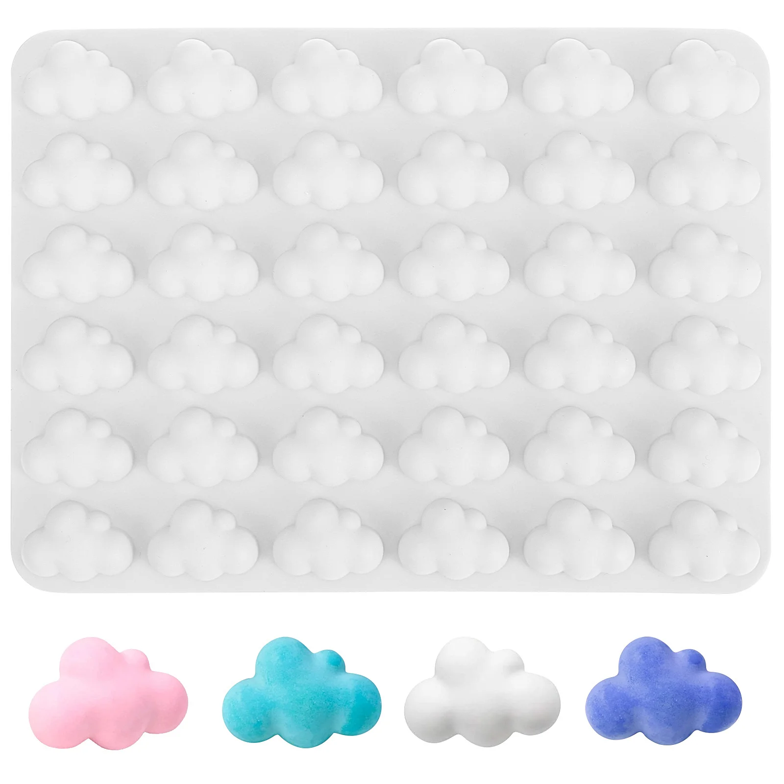 Cloud Silicone Mold Adorable Jelly Supply Chocolates Accessories for Reusable Moulds Safe Ice Cube Candy Decorations Kitchen