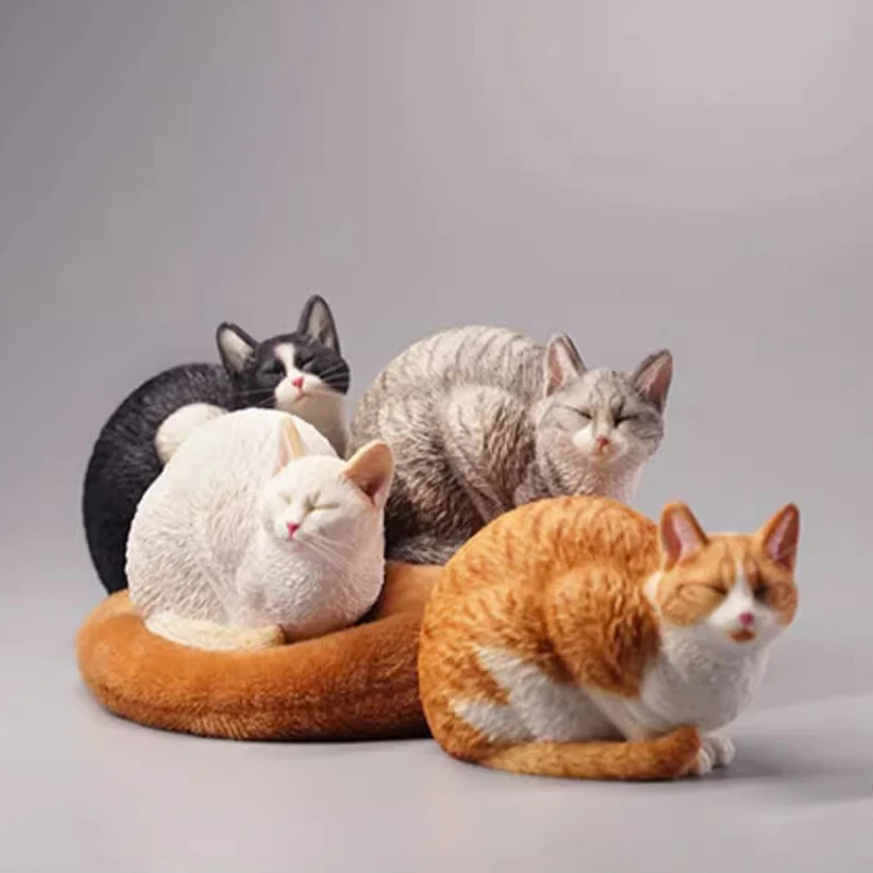 

In Stock Jxk 1/6 Sleepy Cat 2.0 Simulation Model Cute Kitten Mi Handmade Orange Cat Peripheral Doll Trendy Doll Ornament