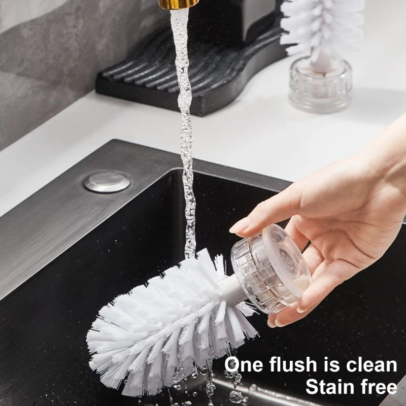 Multipurpose Suction Cup Scrub Brush for Kitchen Bathroom Glass Cleaning 45BE