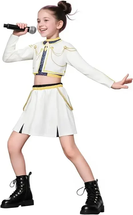 2025 أزياء الهالوين Kpop chasseurs de Démons رومي زوي ميرا كوسبلاي للأطفال الرضع ملء أزياء مجموعة الصيد المعبود لعب الأدوار