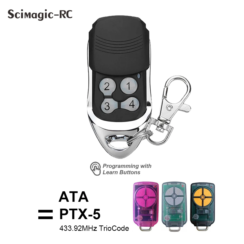 

For ATA PTX5 Garage Door Remote Control Triocode PTX-5 V1 V2 Transmitter Compatible 2022 Newest