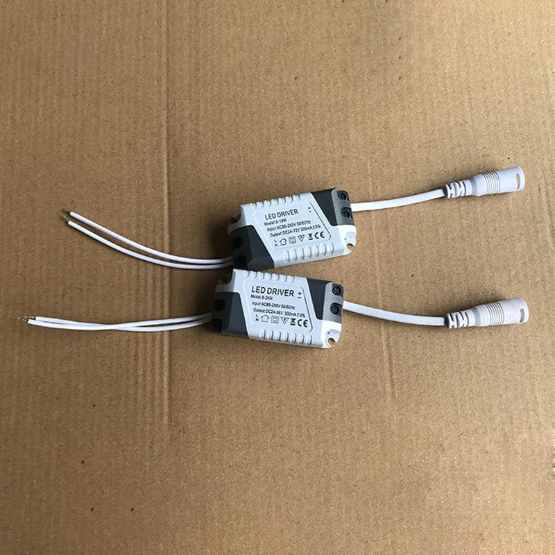 Unidad de adaptador de fuente de alimentación LED, transformador de luz de 185-265V para tira de lámpara LED, iluminación de techo, 8-24W, 8-18W,