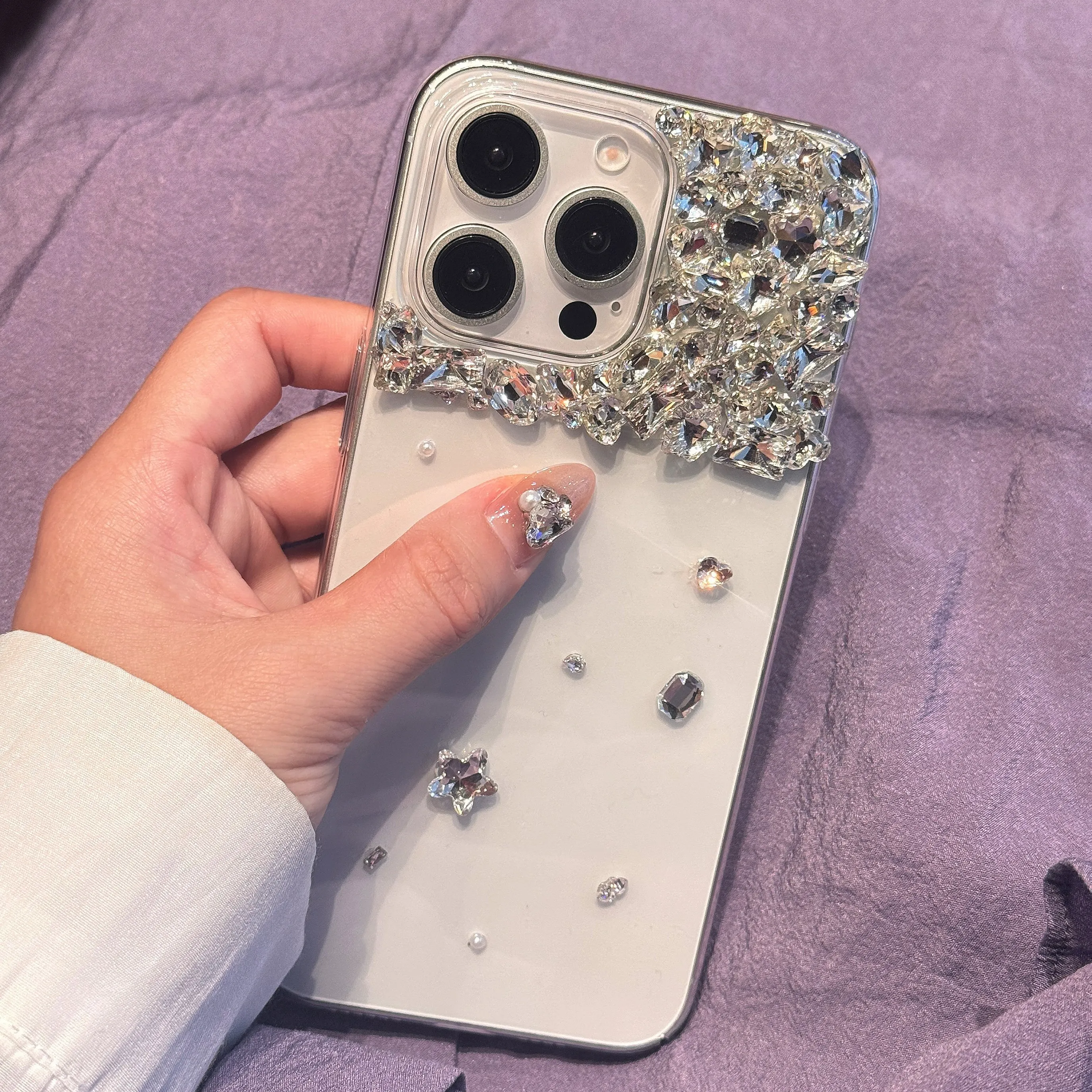 الفاخرة بلينغ الماس لامعة ل Redmi K20 K30 K30s K40 K40s K50 الألعاب برو فائقة السرعة اليدوية الصلب PC الغطاء الخلفي جراب هاتف