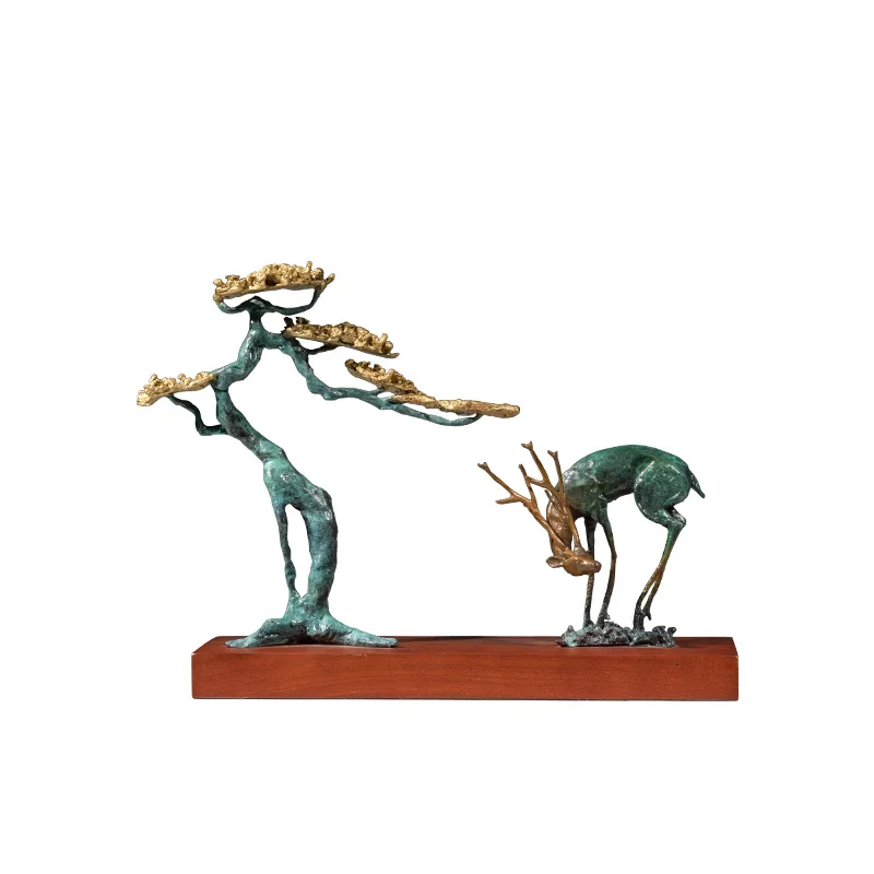 

Fusong, Cailu, pine tree, Fulu, copper ornament, welcome guest