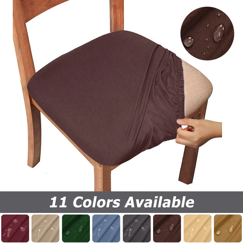 Funda de tela impermeable para asiento de silla, cubierta elástica y transpirable, barata, para el hogar