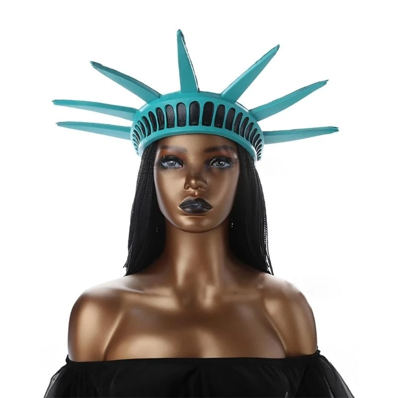 5asd Crown and Torch Set Statue of Costume Set for Adult and Teen