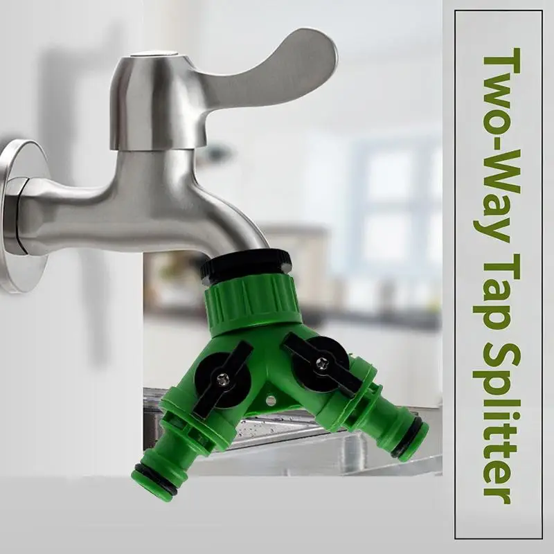 1Pc Y Shaped Connector For Garden Hose Faucet Suitable For Two Way Diverter Adapter Practical Household Gadget_NEW