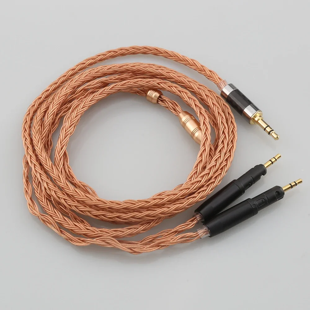 Audiocrast HiFi 6.35mm 4.4mm 2.5mm XLR 16 Core 7N OCC Braided Earphone Headphone Cable For ATH-R70X