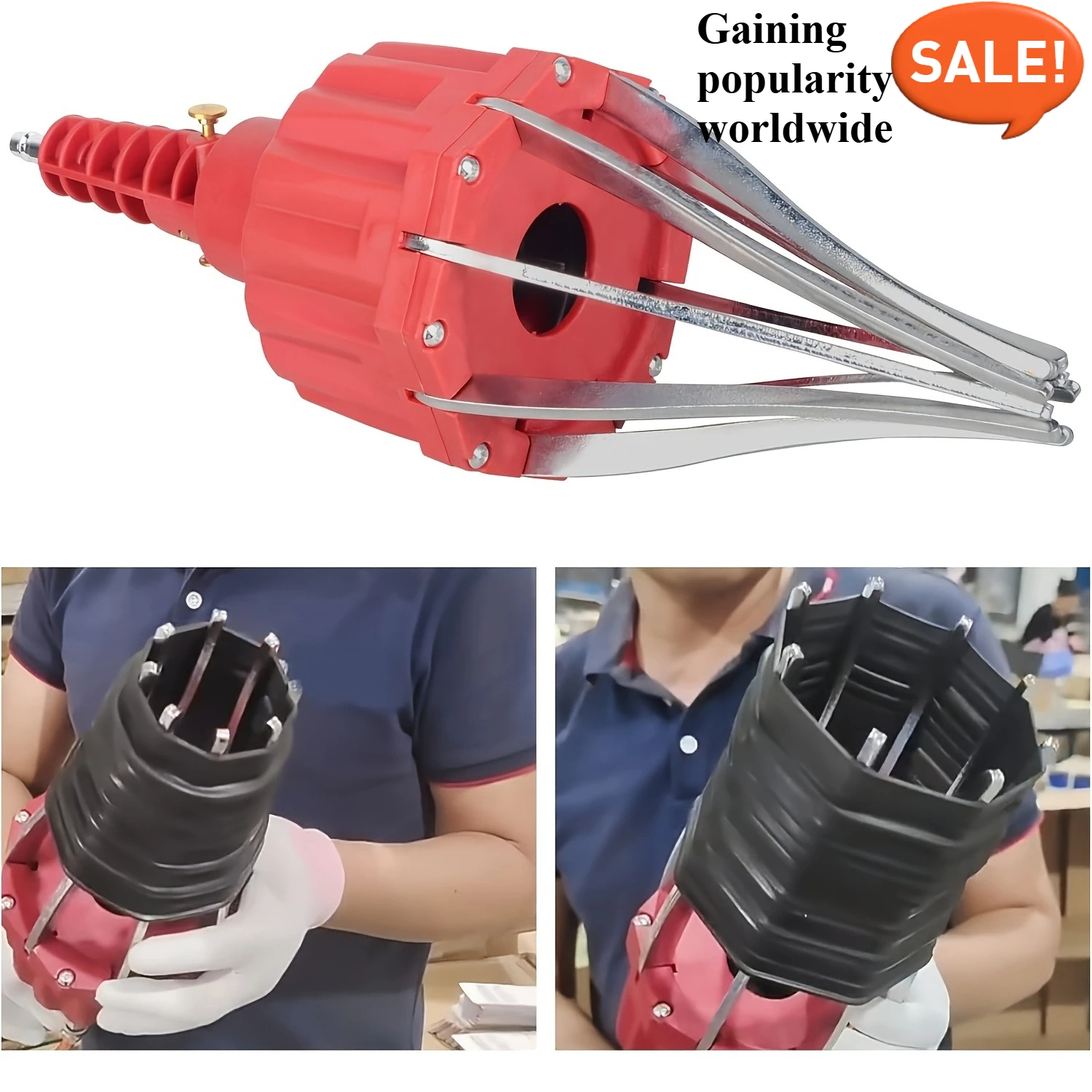 

Pneumatic CV Joint Boot Expander Tool - Air-Powered Dust Cover Installer/Remover for Car Ball Joint Service