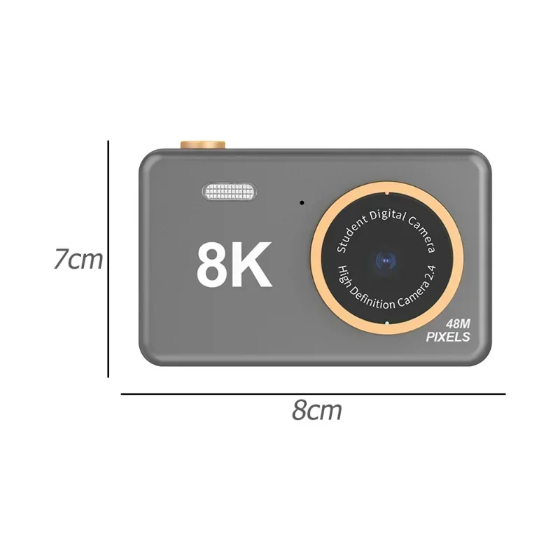 Mini caméra avec écran HD 2,4 pouces pour enfants, double caméra avant et arrière de 32 go, chargement USB, autocollants de caméra de dessin animé pour enfants