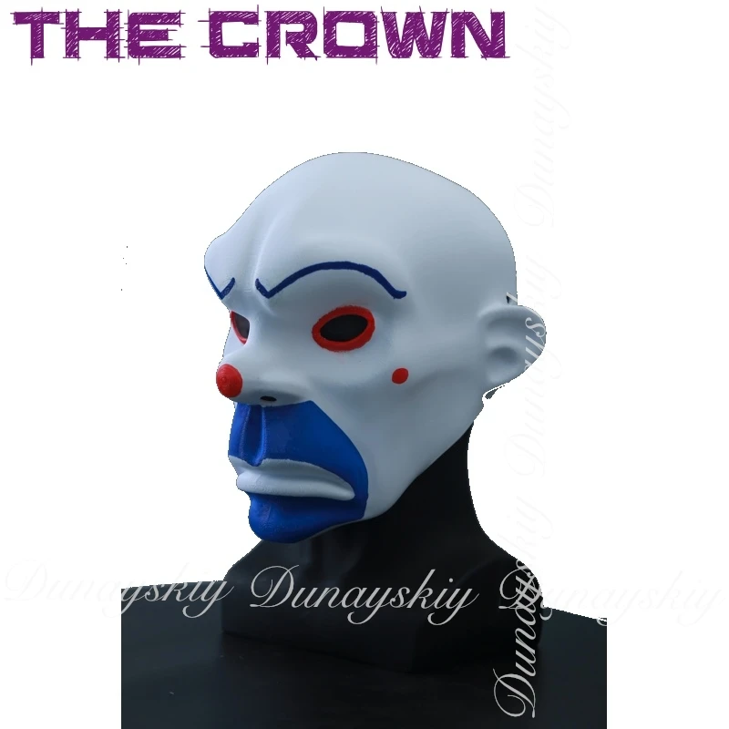 الجوكر تأثيري فيلم هالوين مهرج السارق قناع الجوكر وحفلة تنكرية شيطان الغريبة قناع الغمر تأثيري حلي فيلم واحد