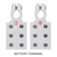 Terminal de batería de coche positivo y negativo, conectores de terminales de batería de plomo-ácido AWG de calibre 6x1/0 positivo y negativo