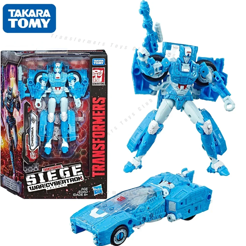 

В наличии оригинальная фигурка TAKARA TOMY Transformers Generations War for Cybertron Deluxe WFC-S20 Chromia, коллекционная модель игрушки