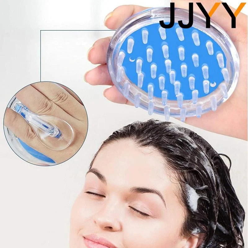 2-In-1 Scalp Massager Silicone Shampoo Brush For Hair Growth Scrubber Shower Massage Portable Exfoliator Dandruff Remover