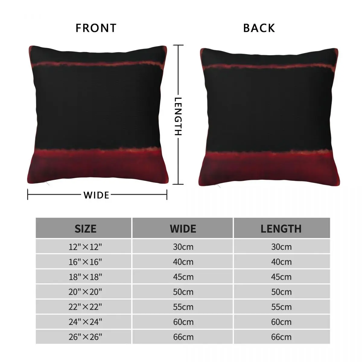 Mark Rothko Artwork Square Pillowcase Polyester Linen Velvet Pattern Zip Decorative Sofa Cushion Cover