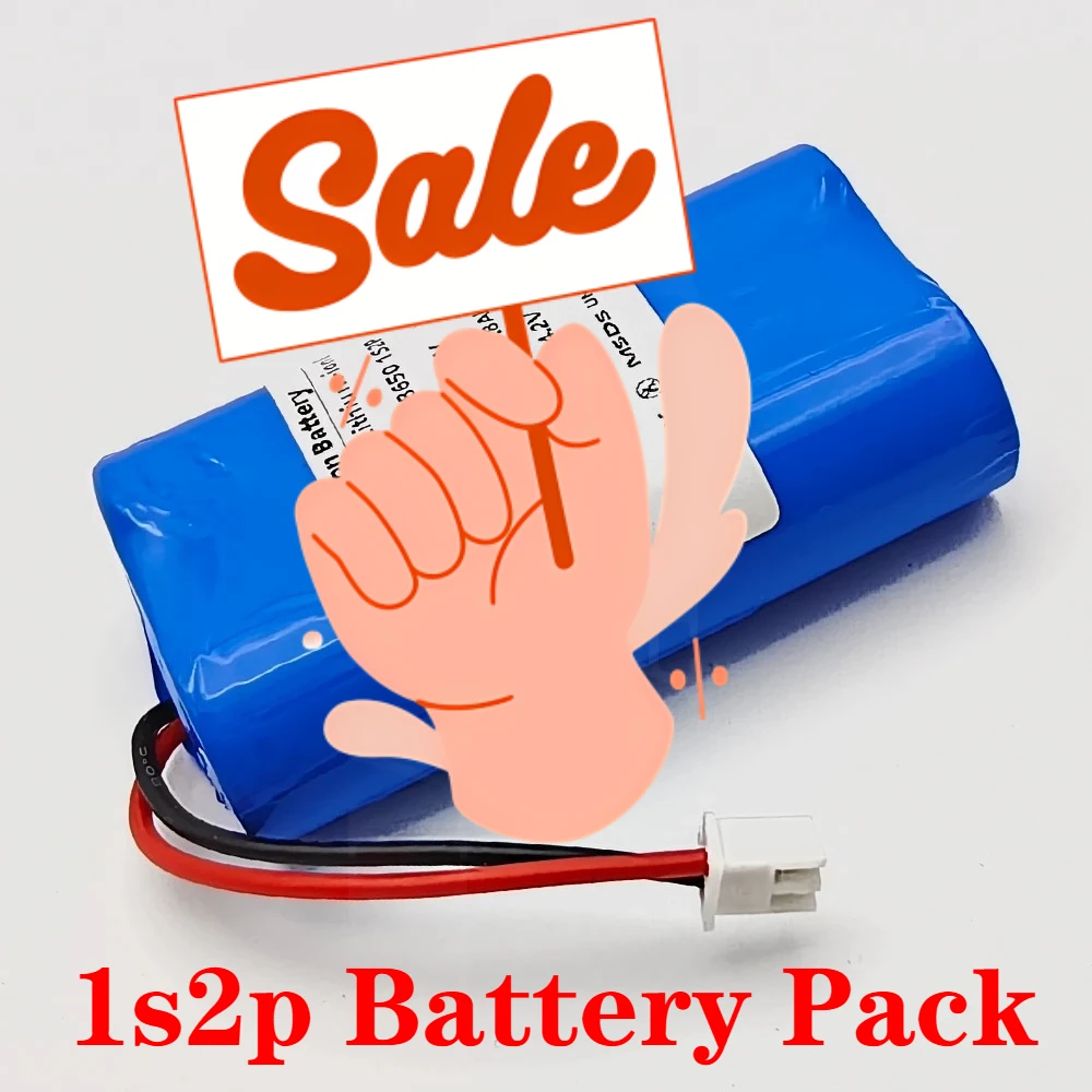 

1S2P 18650 3.7V 7000mA Li-ion Rechargeable Battery Pack， for RC Helicopter Power Tool Backup Battery