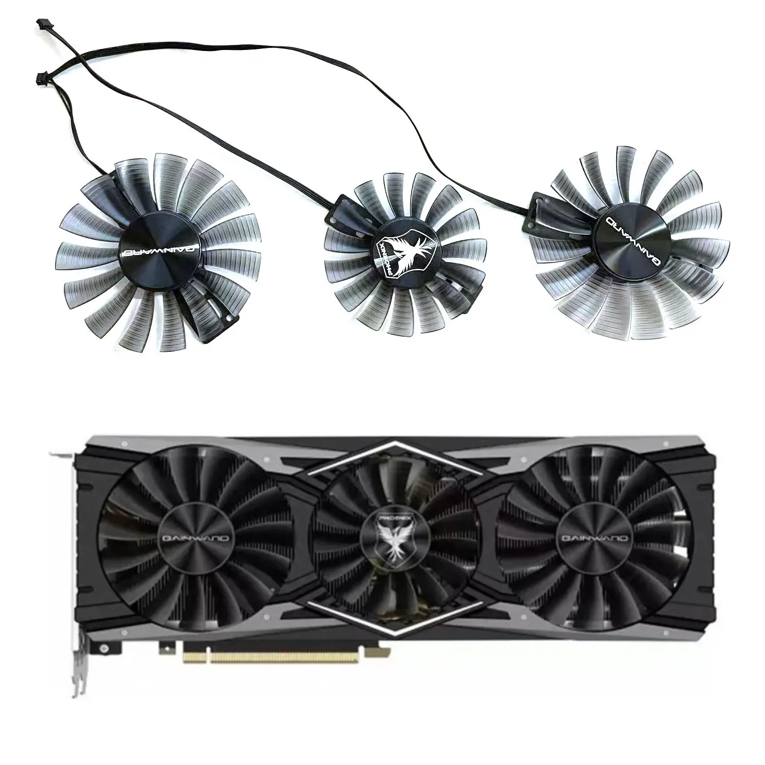 4PIN 88MM FD9015U12S RTX 2080 TI GPU Fan for GAINWARD RTX2080TI EMTEK RTX 2080 TI PHOENIX Videokaart Fans