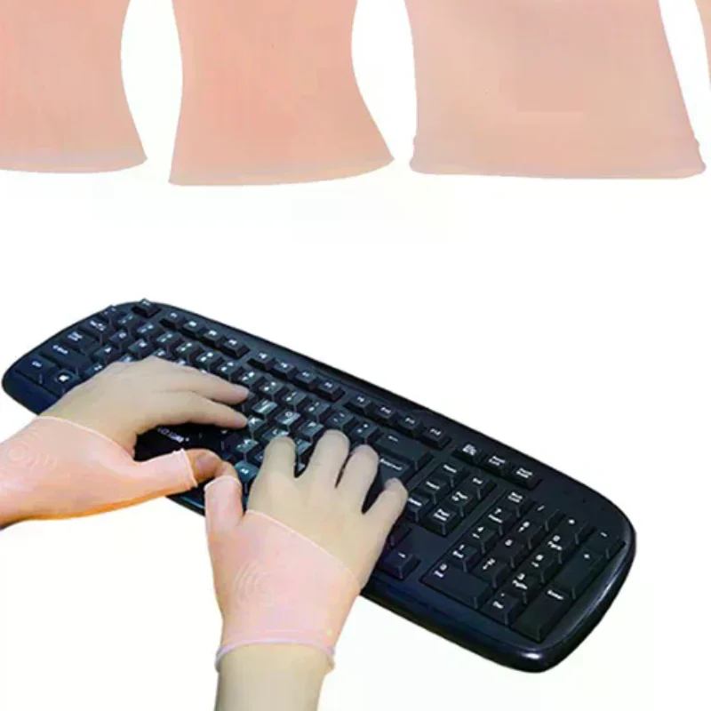 2PCS/1Pair Silicone Gel Wrist Thumb Support Gloves Arthritis Pressure Corrector