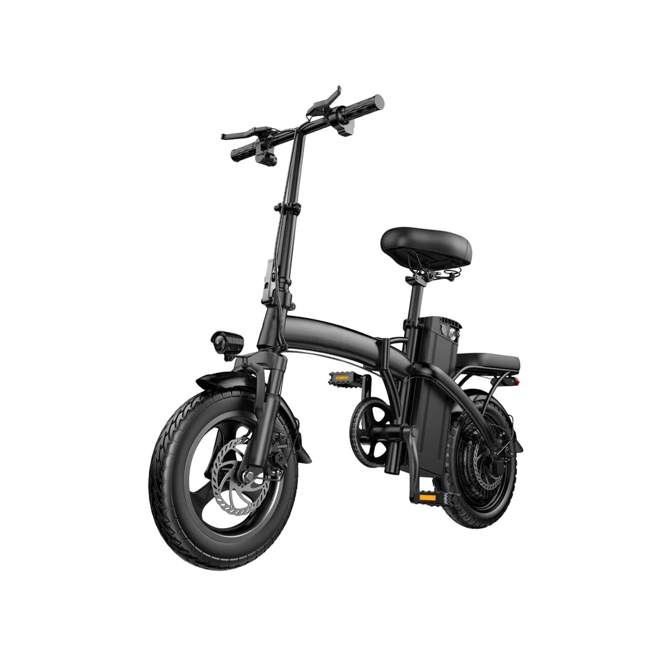 Portable Foldable Adult Electric Bicycle 400W Motor 48V10Ah Battery 3‑Step Quick Fold Dual Disc Brake Anti‑Puncture Vacuum Tire Urban Commuter E‑Bike image 3