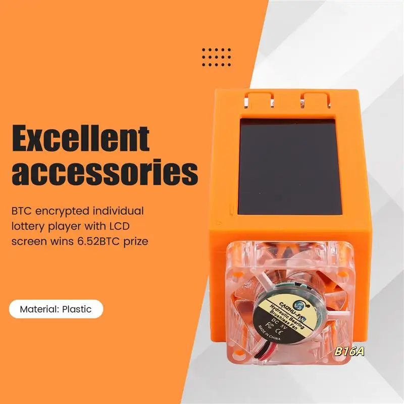 3X Per Nerdminer V2 Pro Miner 78KH/S Mini Bitcoin Lottery Miner Con Ventola Luminosa BTC Lotteria Solo Mining Miner Arancione