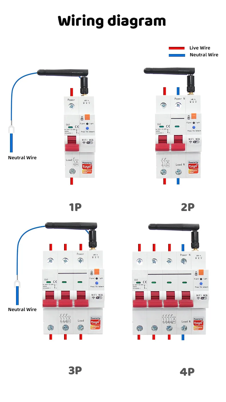 Smart metering leakage circuit breaker, mobile phone remote control, remote control, air switch circuit breaker