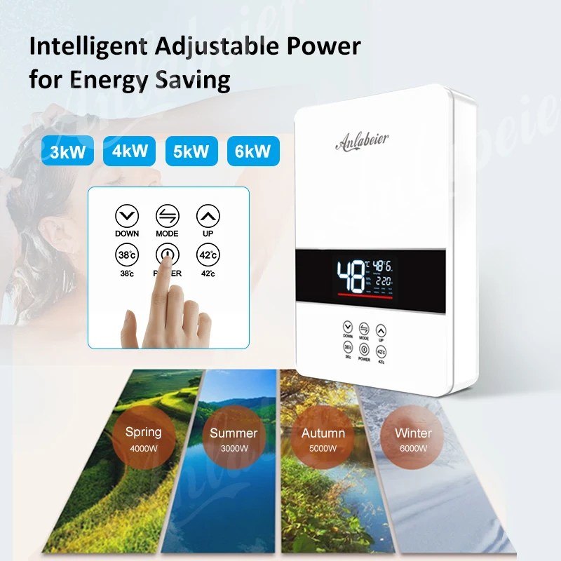 Wall Mounted Tankless Kitchen Hot Selling Mini Portable 220v High Quality Mini Shower Electric Water Heater