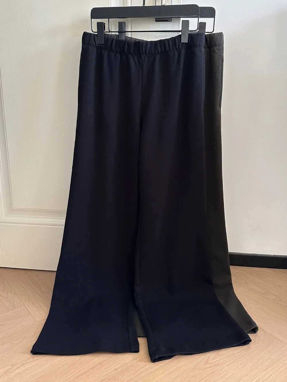 Elastic-waist Straight-leg Wide-leg Sweatpants