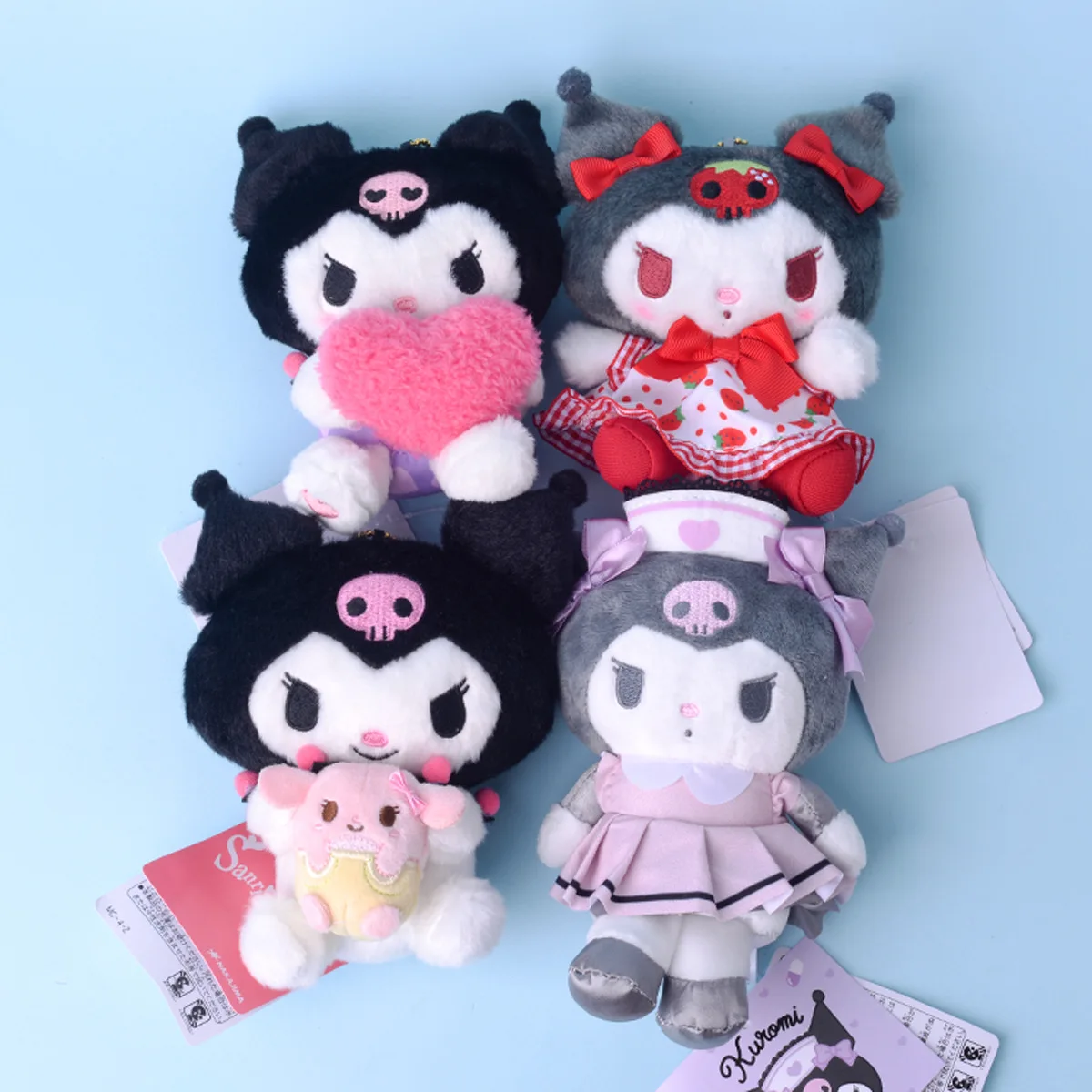 

Sanrio Kawali Kuromi Hello Kitty My Melody Cinnamoroll Pillow Plush Toys Plushie Keychain Stuffed Doll for Kids gift