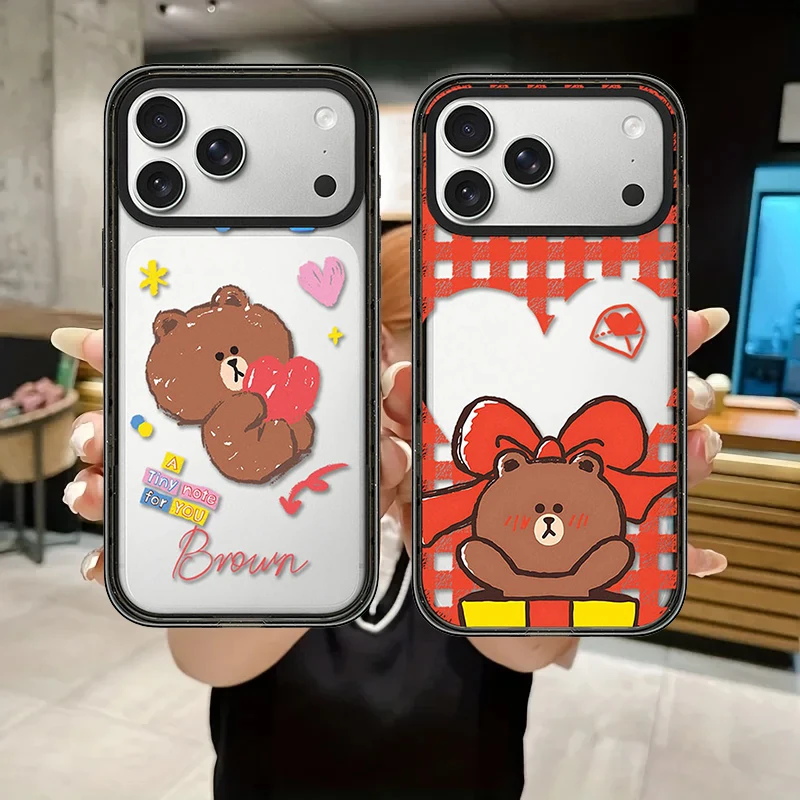 

Cartoon Animals Impact Cover for IPhone 17 16 15 14 13 Pro Max 17 Air - Protective Magnetic Case