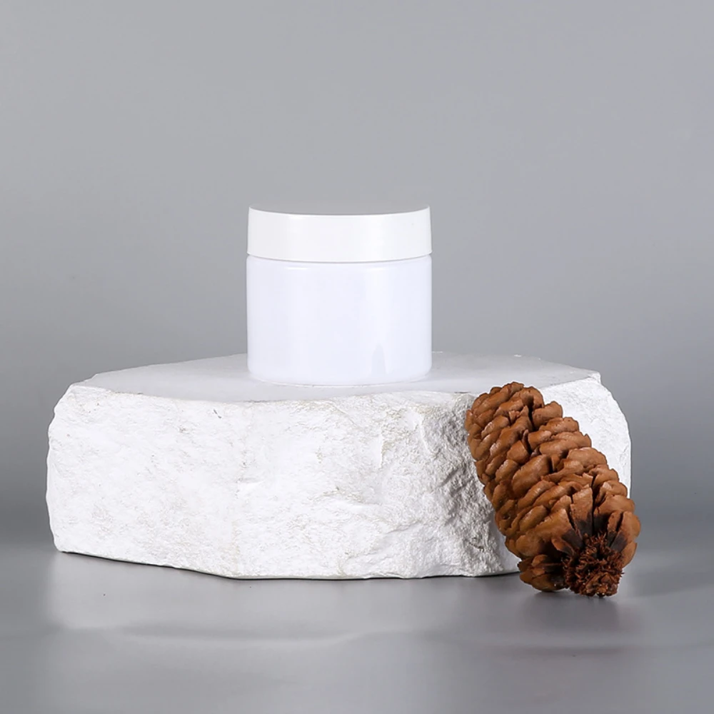 20 قطعة/الحزمة 50 جرام كريم جرة حاوية ماكياج بلاستيكية بيضاء عينة صندوق مستحضرات التجميل جرة ماكياج فارغة وعاء زجاجات إعادة الملء #2