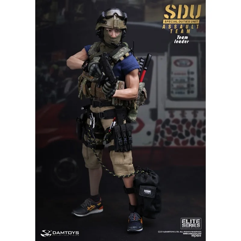 DAMTOYS Genuine Captain of The Hong Kong Flying Tigers SDUs Special Task Force Attack Team Movable Finished Product Model