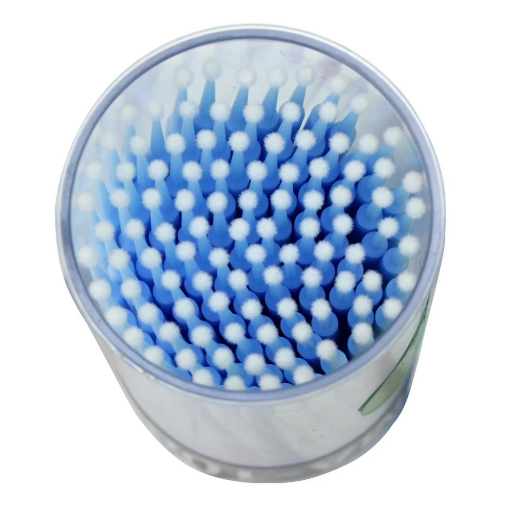

100 Pcs Eyelash Glue Remover Cotton Swab Cleaner for Fake Eyelashes Disposable Extension Micro Brush Applicators