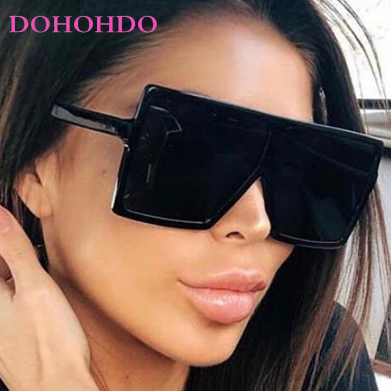 

Vintage Integrated Big Frame Square Men Sunglasses Luxury Brand Design Women Sunglass Outdoor Driving Shade Eyewear Lentes UV400