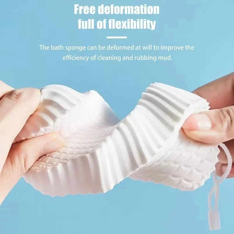 1pc Soft Bath Exfoliating Sponge Body Scrubber, Shower Brush Body Skin Remover, Exfoliante Scrub Sponge