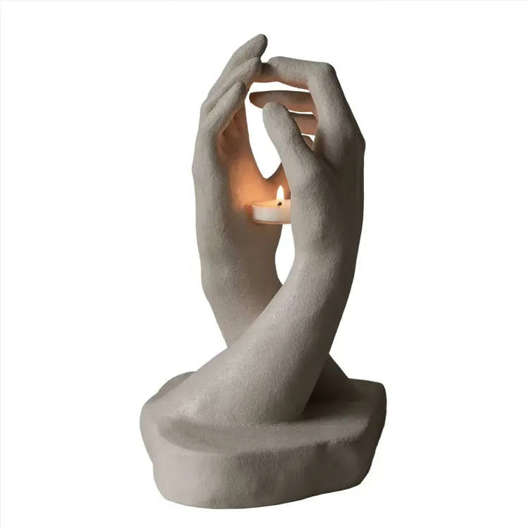 Handmade creative candlestick ornament home living room bedroom aromatherapy medieval art niche fragrance